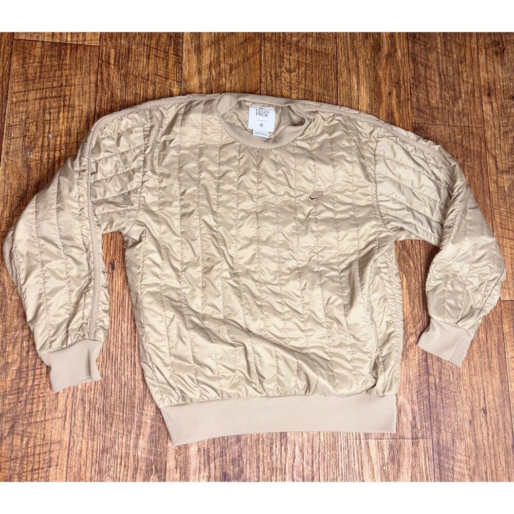 Nike Therma-FIT Tech Pack Winterized Quilted Crew Tan Unisex Medium